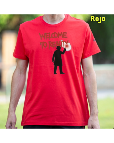 Camiseta Hombre Manga Corta-Welcome to Reality GreyMelange