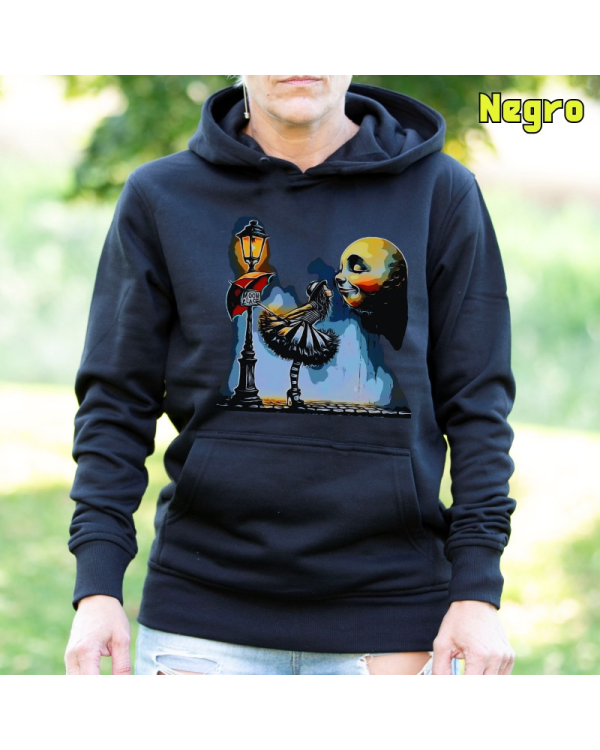 Sudadera mujer con capucha Moon Place  La Kamiseta K Buskas