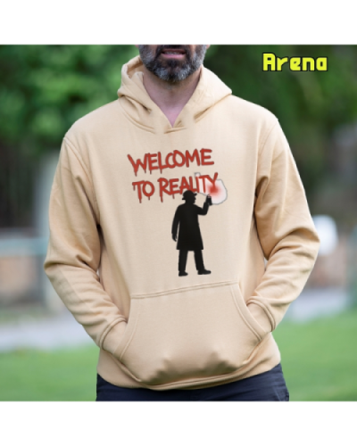 Sudadera hombre con capucha Welcome To Reality