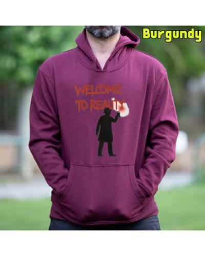 Sudadera hombre con capucha Welcome To Reality