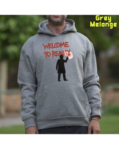 Sudadera hombre con capucha Welcome To Reality