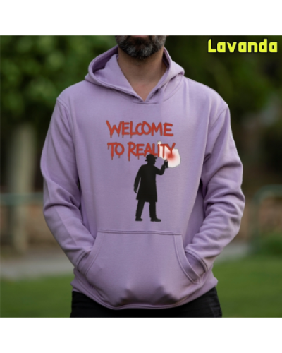 Sudadera hombre con capucha Welcome To Reality