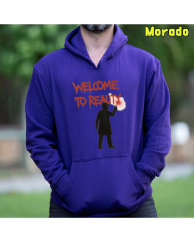 Sudadera hombre con capucha Welcome To Reality