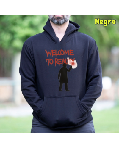 Sudadera hombre con capucha Welcome To Reality