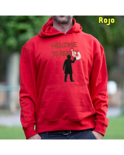Sudadera hombre con capucha Welcome To Reality