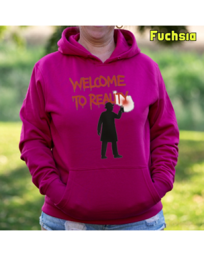 Sudadera mujer con capucha Welcome To Reality
