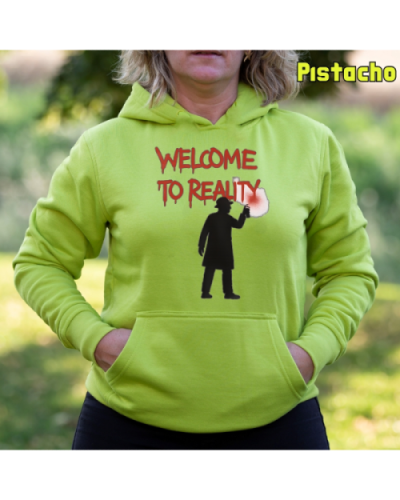 Sudadera mujer con capucha Welcome To Reality