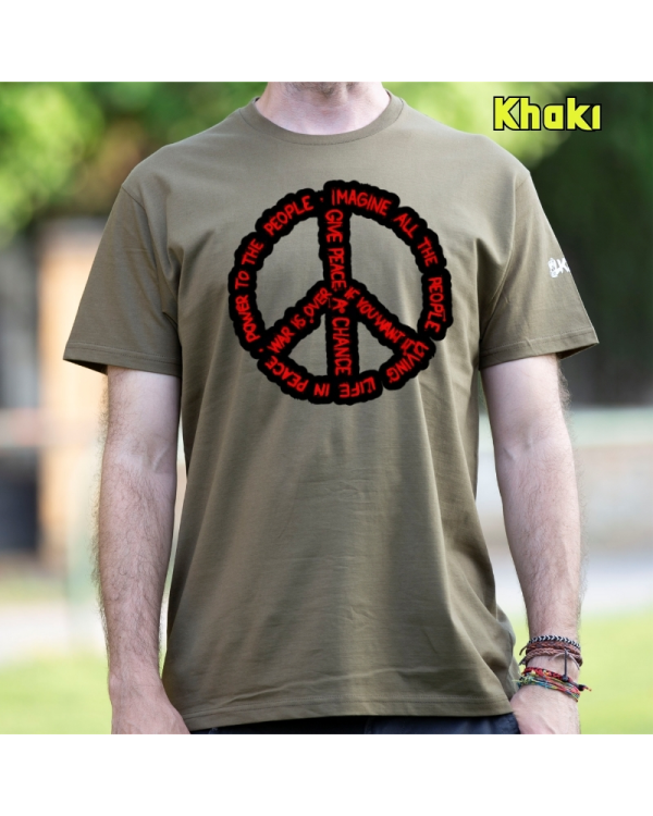 Camiseta Hombre Manga Corta-Imagine All Khaki