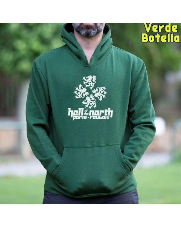 Sudadera hombre con capucha HELL OF THE NORTH  La Kamiseta K Buskas