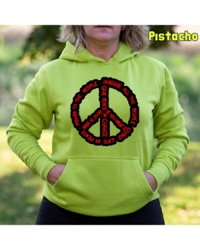 Sudadera Mujer Capucha-Imagine All Pistacho