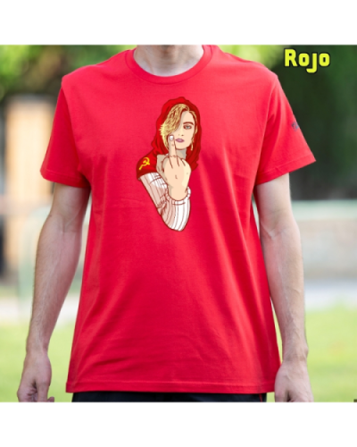 Camiseta Hombre Manga Corta-Kaperucita Red Rojo
