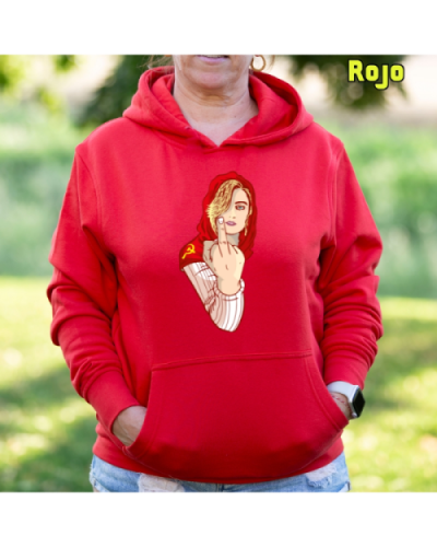 Sudadera Mujer Capucha-Kaperucita Red Rojo