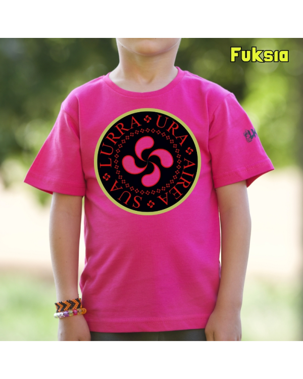 Haur Kamiseta - Airea Ura Sua Lurra