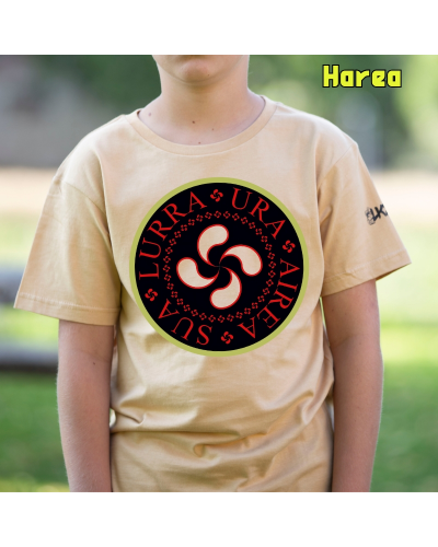 Haur Kamiseta - Airea Ura Sua Lurra