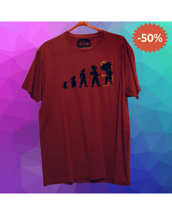 Camiseta Hombre Manga Corta EVOLUTION GOKU