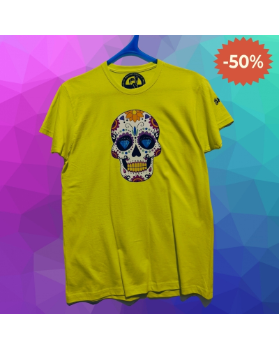 Camiseta Hombre Manga Corta CALAVERA MEXICANA