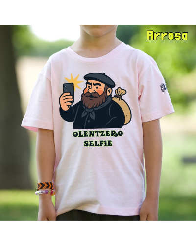 Haur Kamiseta - Olentzero Selfie