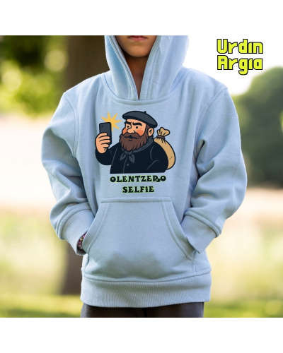 Haurren jertsea kaputxarekin  Olentzero Selfie