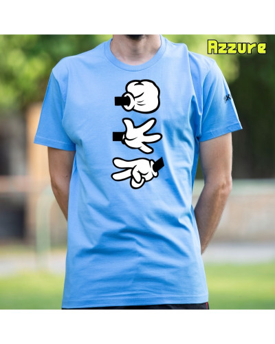 Camiseta Hombre Manga Corta - Piedra Papel Tijera