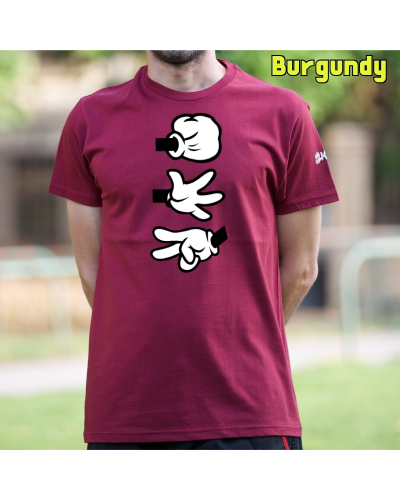 Camiseta Hombre Manga Corta - Piedra Papel Tijera