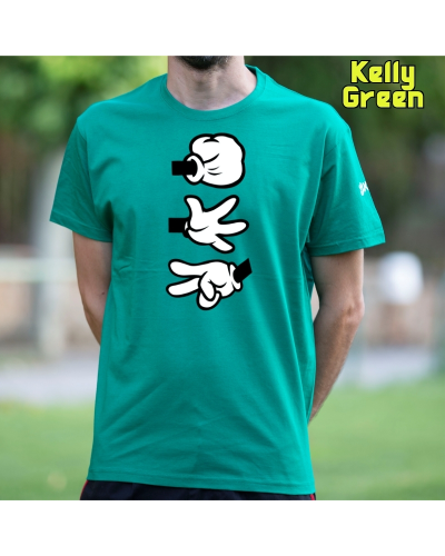 Camiseta Hombre Manga Corta - Piedra Papel Tijera