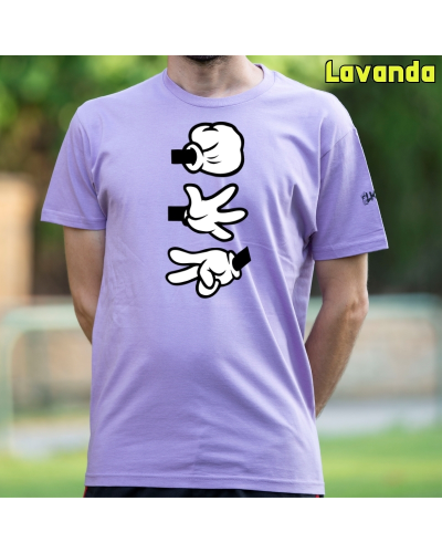 Camiseta Hombre Manga Corta - Piedra Papel Tijera