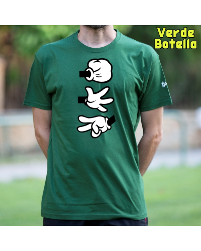 Camiseta Hombre Manga Corta - Piedra Papel Tijera