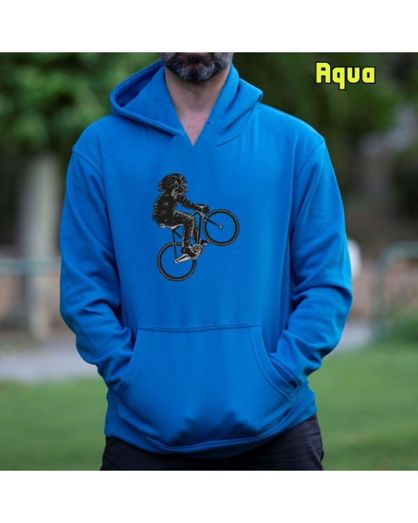 Sudadera hombre con capucha YETI BIKE  La Kamiseta K Buskas