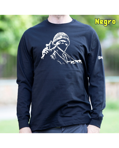 Camiseta Hombre Manga Larga - Antifa