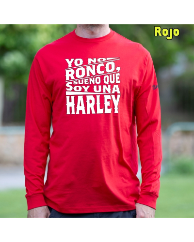 Camiseta Hombre Manga Larga - Yo No Ronco