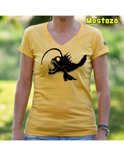 Camiseta Mujer Pez Abisal - manga corta