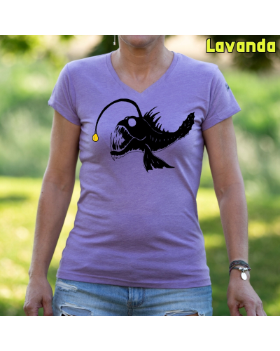 Camiseta Mujer Pez Abisal - manga corta