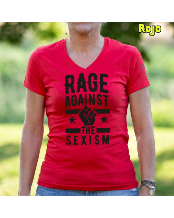 Camiseta Mujer Rage Against The Sexism - manga corta