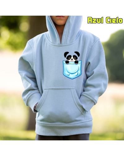 Sudadera niño con capucha - Pandita