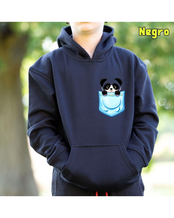 Sudadera niño con capucha Pandita