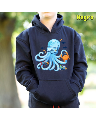 Sudadera niño con capucha Pulpito