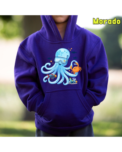 Sudadera niño con capucha - Pulpito
