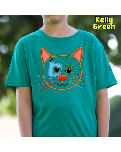 Camiseta niño manga corta - Gatito