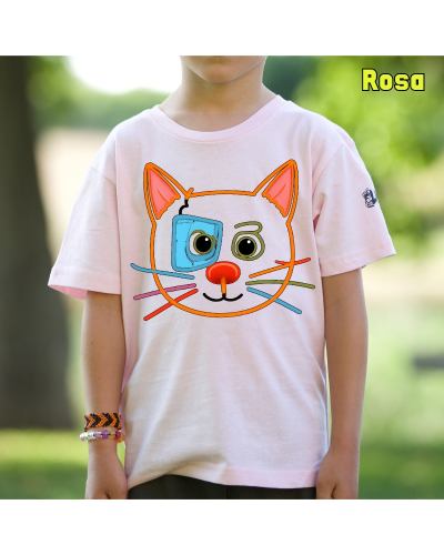 Camiseta niño manga corta - Gatito