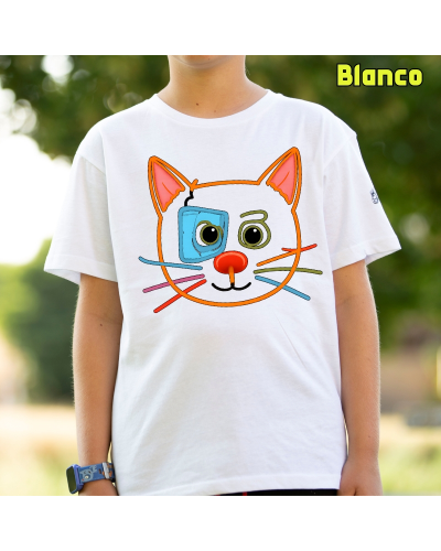 Camiseta niño manga corta - Gatito