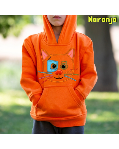 Sudadera niño con capucha - Gatito