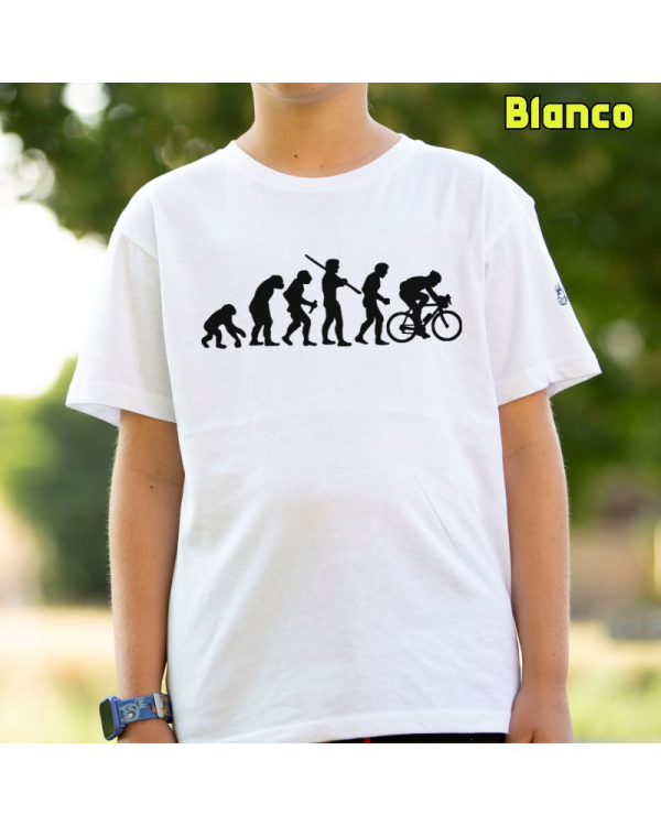 Camiseta niño Cyclist Evolution - manga corta