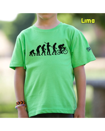 Camiseta niño Cyclist Evolution - manga corta