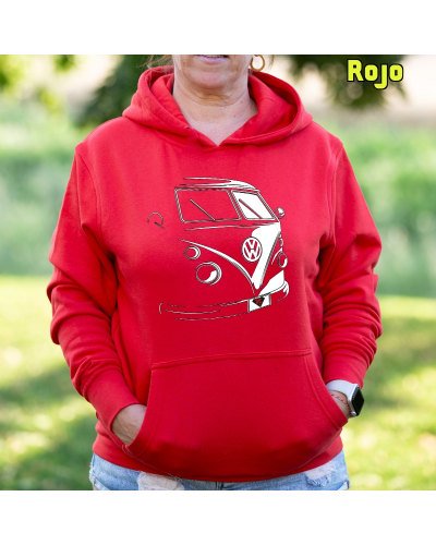 Sudadera mujer con capucha T1 Furgo