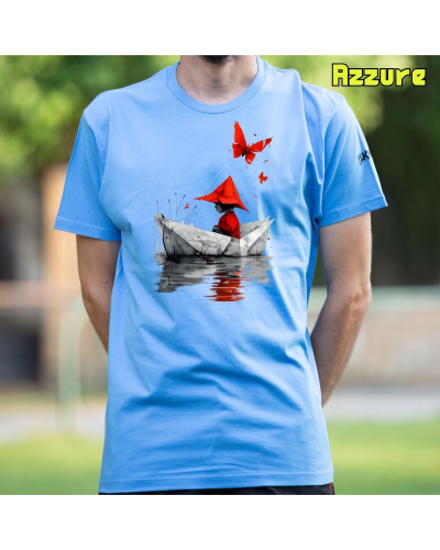 Camiseta hombre manga corta - Barquito De Papel