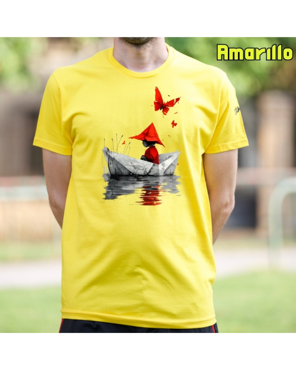Camiseta hombre T1 Furgo- Barquito De Papel