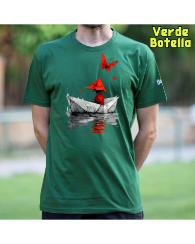 Camiseta hombre manga corta - Barquito De Papel