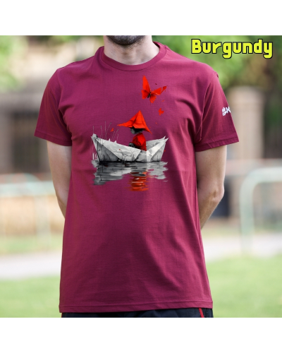 Camiseta hombre manga corta - Barquito De Papel