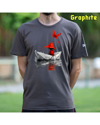 Camiseta hombre manga corta - Barquito De Papel