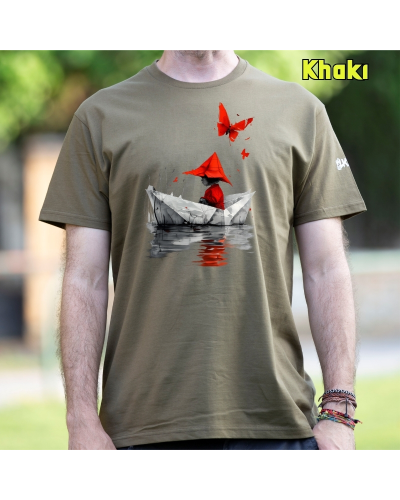 Camiseta hombre manga corta - Barquito De Papel